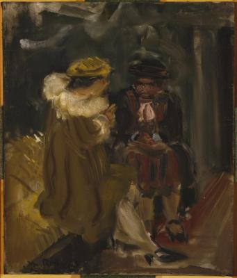 [Two seated women]