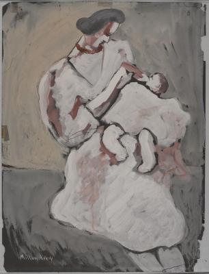 [Woman and child]