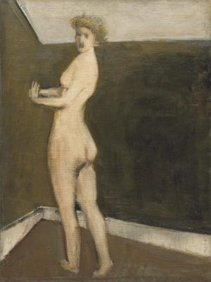 [Standing female nude]