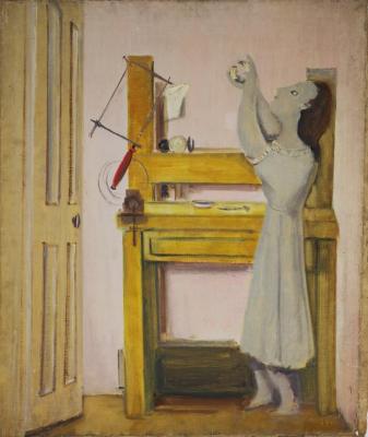 [Two figures at work table] The Scribble-In Book, page 80