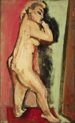 [Standing female nude]