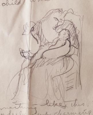 [Seated mother and child]