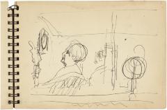 [Man in interior with cash register and globe]



Gyral Sketch Book 2, page 5