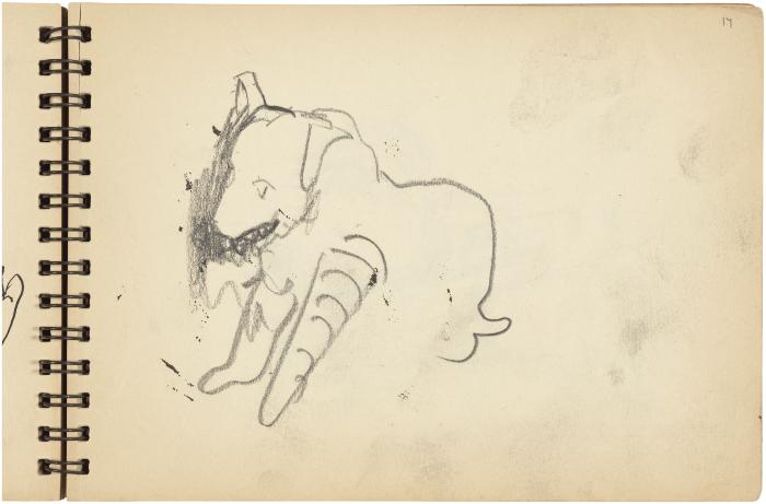 [Dog] Gyral Sketch Book 1, page 33