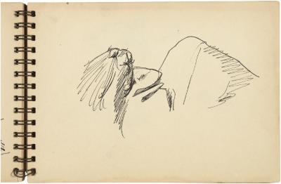 [Reclining woman] Gyral Sketch Book 2, page 24