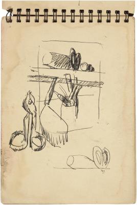 [Still life with tin snips and mallet]



Gyral Sketch Book 2, page 52