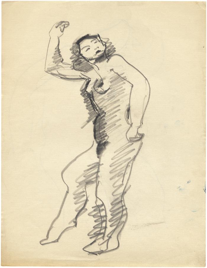 [Standing female nude]