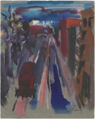 [Street with automobile]