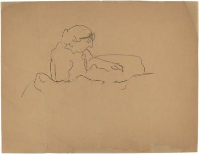 [Reclining woman reading]