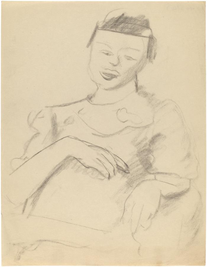 [Seated woman]