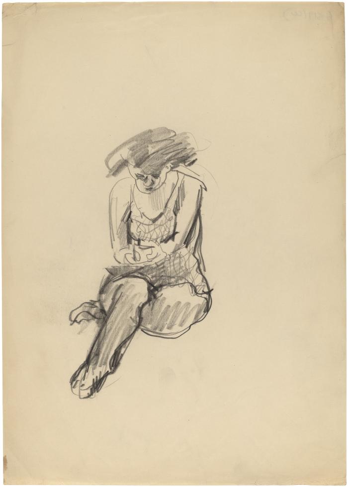 [Seated woman]