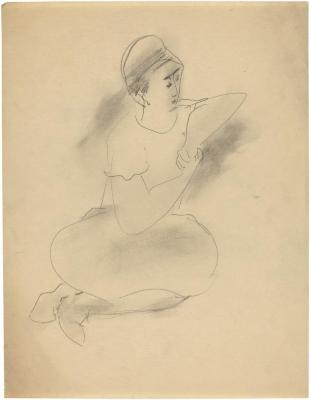 [Seated woman]