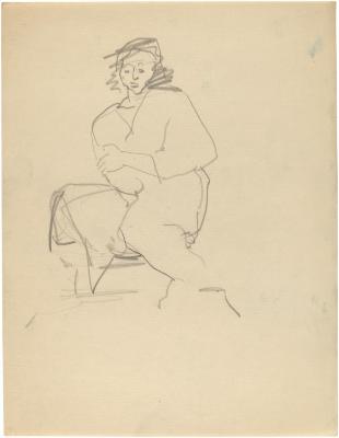 [Seated woman]