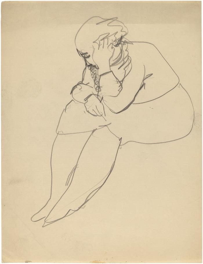 [Seated woman]