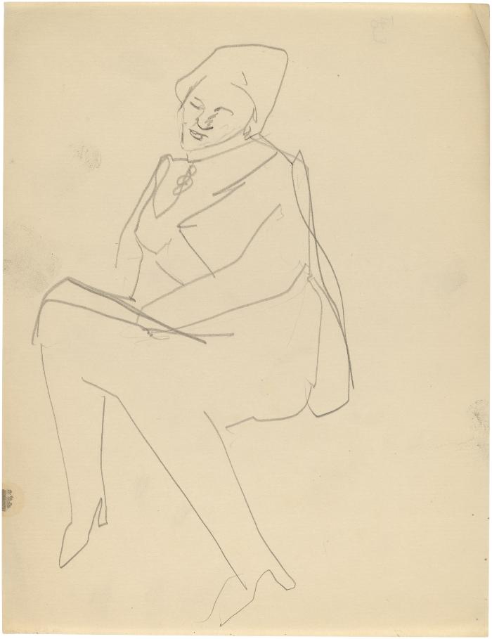 [Seated woman]