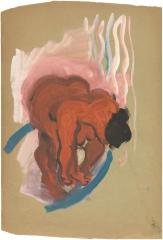 [Bending female nude]