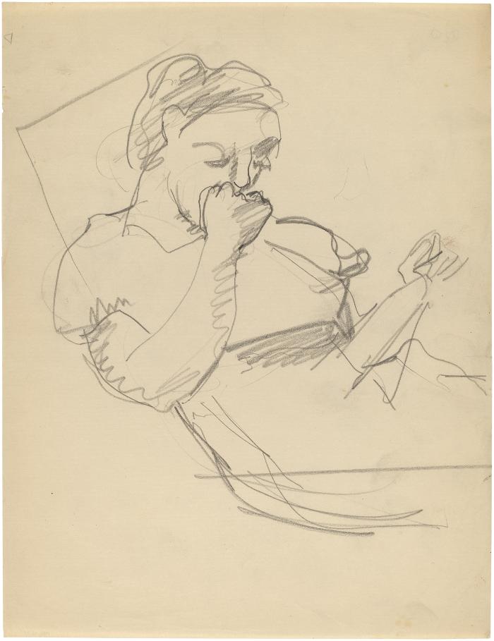 [Seated woman]