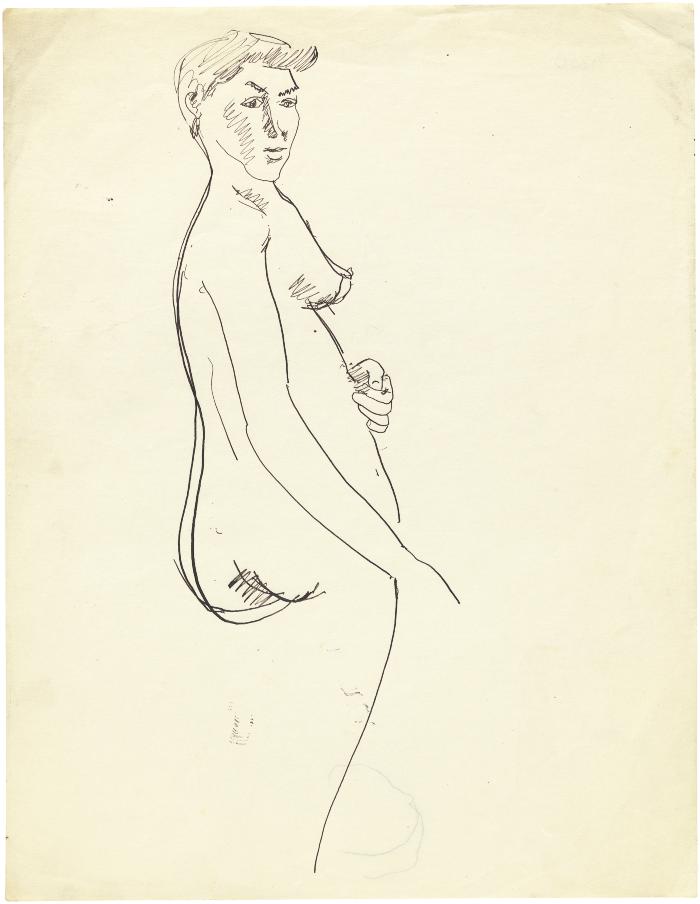 [Standing female nude]