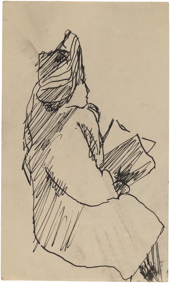 [Seated woman]