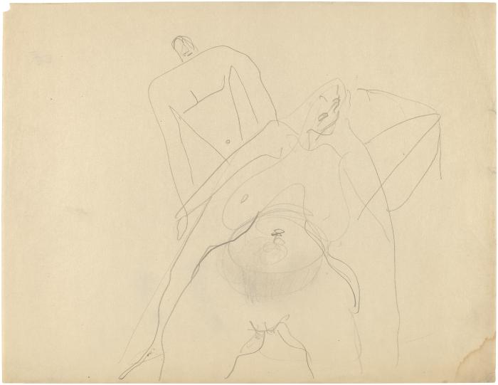 [Female nude and male nude]