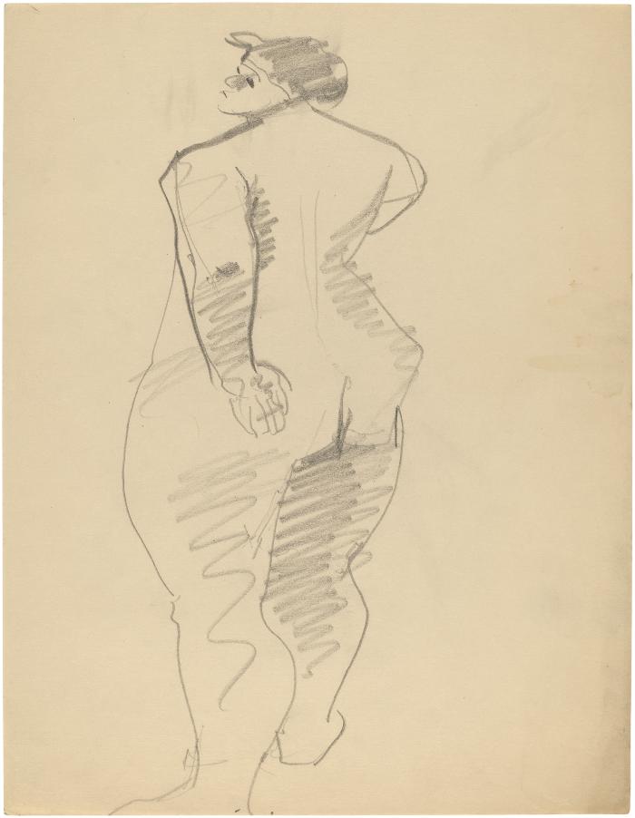 [Standing female nude]