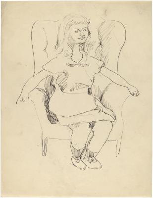 [Girl in armchair]
