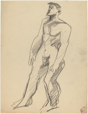 [Standing male nude]