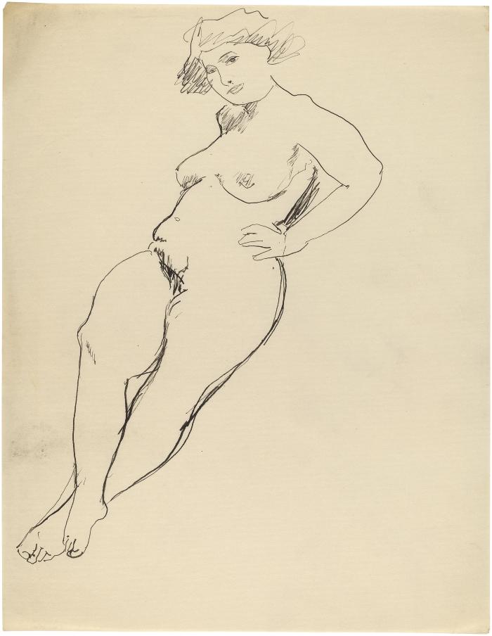 [Reclining female nude]