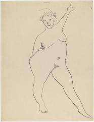 [Standing female nude]