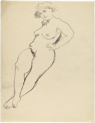 [Reclining female nude]