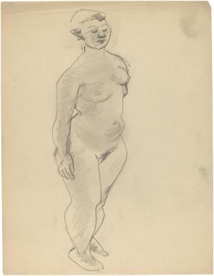 [Standing female nude]
