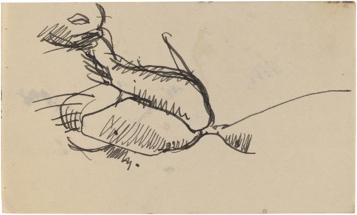 [Seated woman, partial]