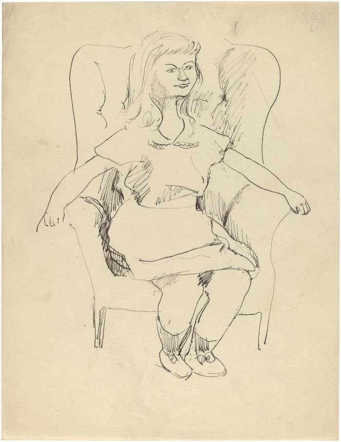 [Girl in armchair]