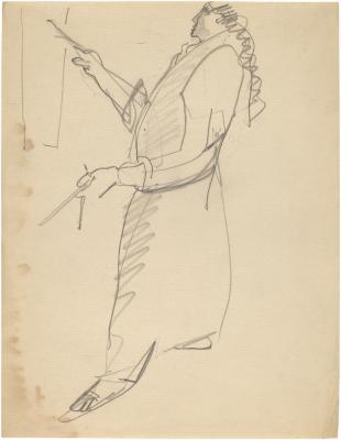 [Standing woman painting]