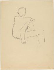 [Seated female nude]