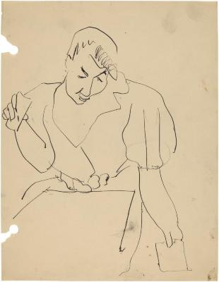 [Seated woman]