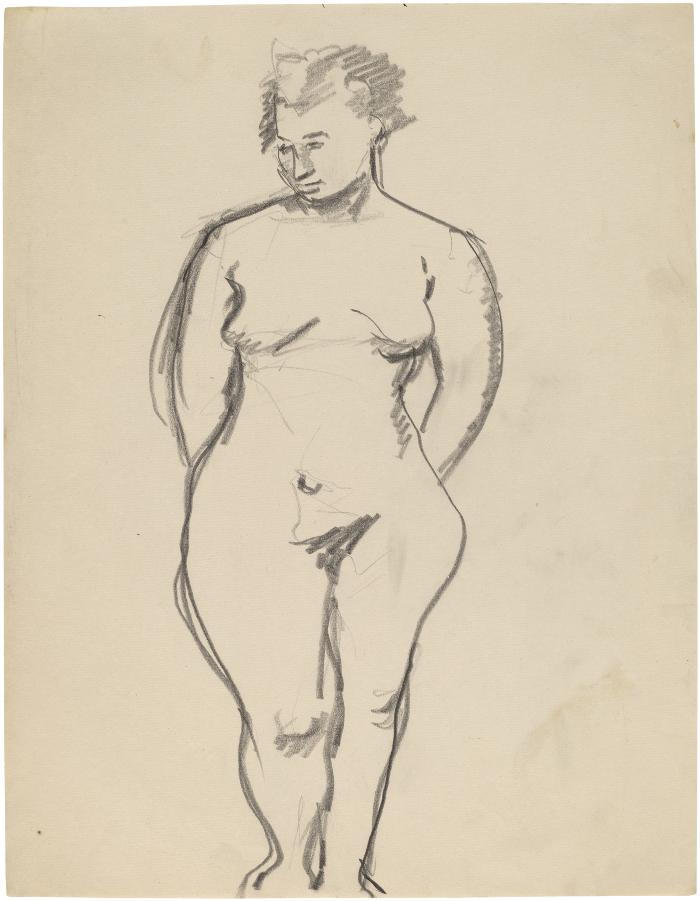 [Standing female nude]