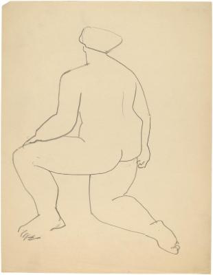 [Kneeling female nude]