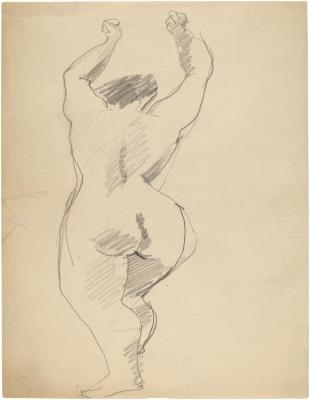 [Standing female nude]