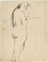 [Standing female nude]