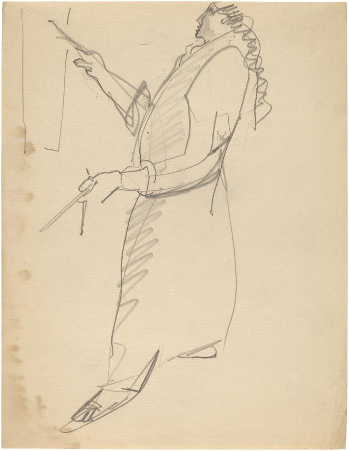 [Standing woman painting]