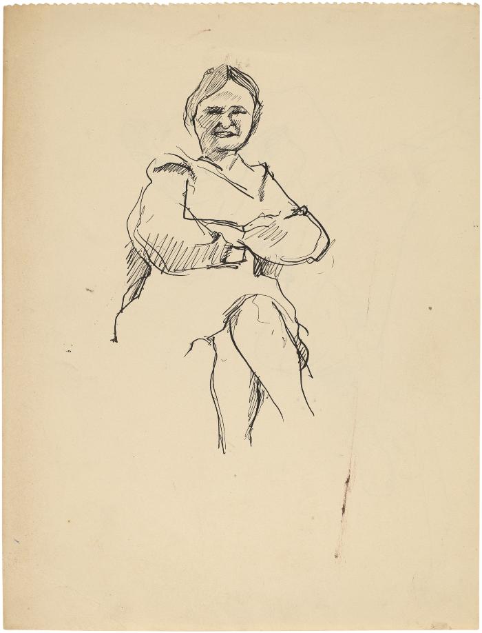 [Seated woman]