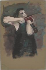 [Woman with violin]