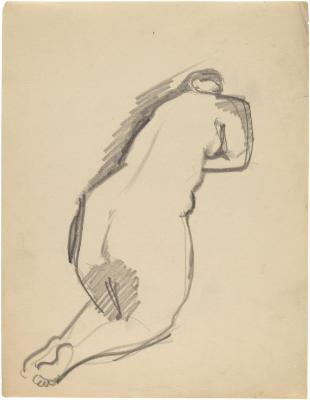 [Kneeling female nude]