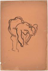 [Bending female nude]