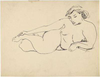 [Reclining female nude]
