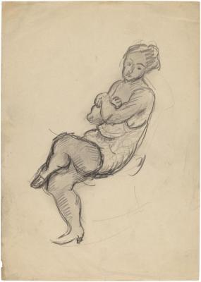 [Seated woman]