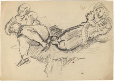 [Two reclining women]