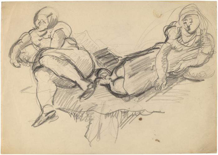 [Two reclining women]