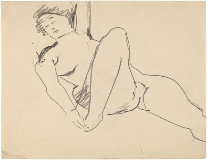 [Reclining female nude]